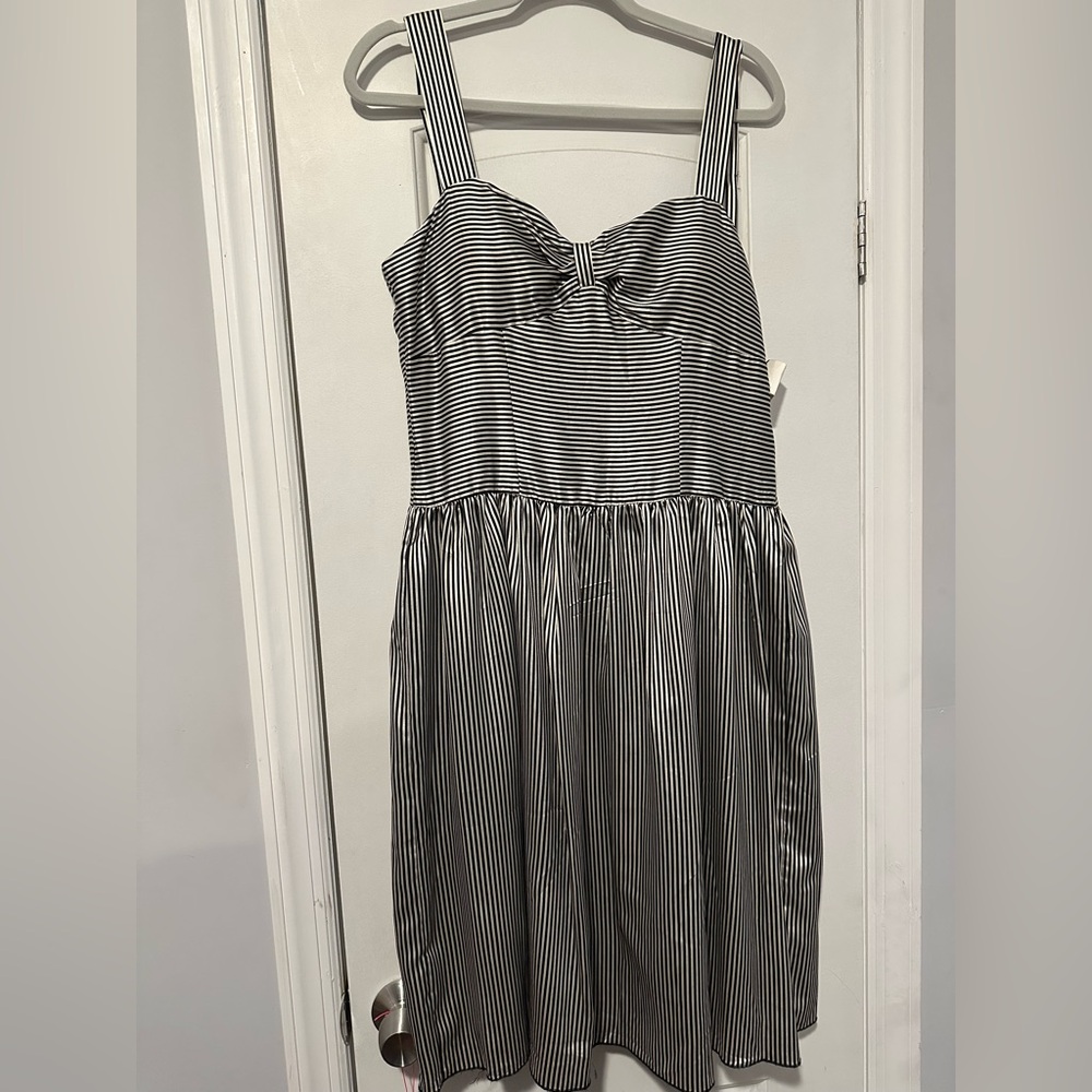 A black and silver dress